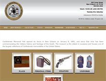 Tablet Screenshot of confederatemuseum.com